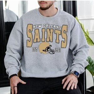 New Orleans Saints NFL Football Team Logo Sweatshirt Unisex Fan Apparel 91